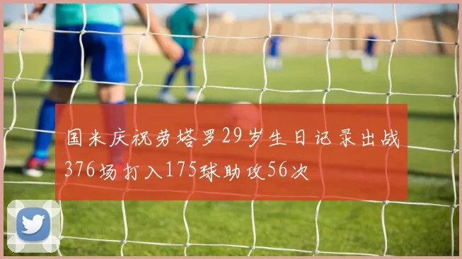 国米庆祝劳塔罗29岁生日记录出战376场打入175球助攻56次